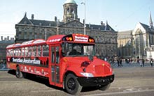 Autobús turístico en Ámsterdam
