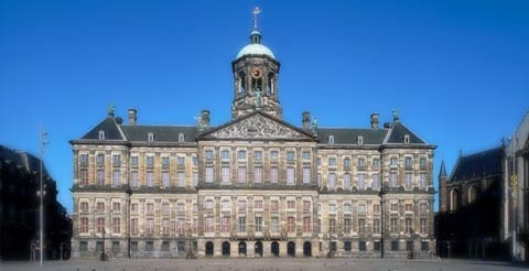 Fachada del Palacio Real de Amsterdam