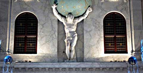 Atlas en el Palacio Real de Dam