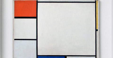 Compositie no. IV , met rood, blauw en geel